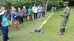 Gorilla trekking briefing center.